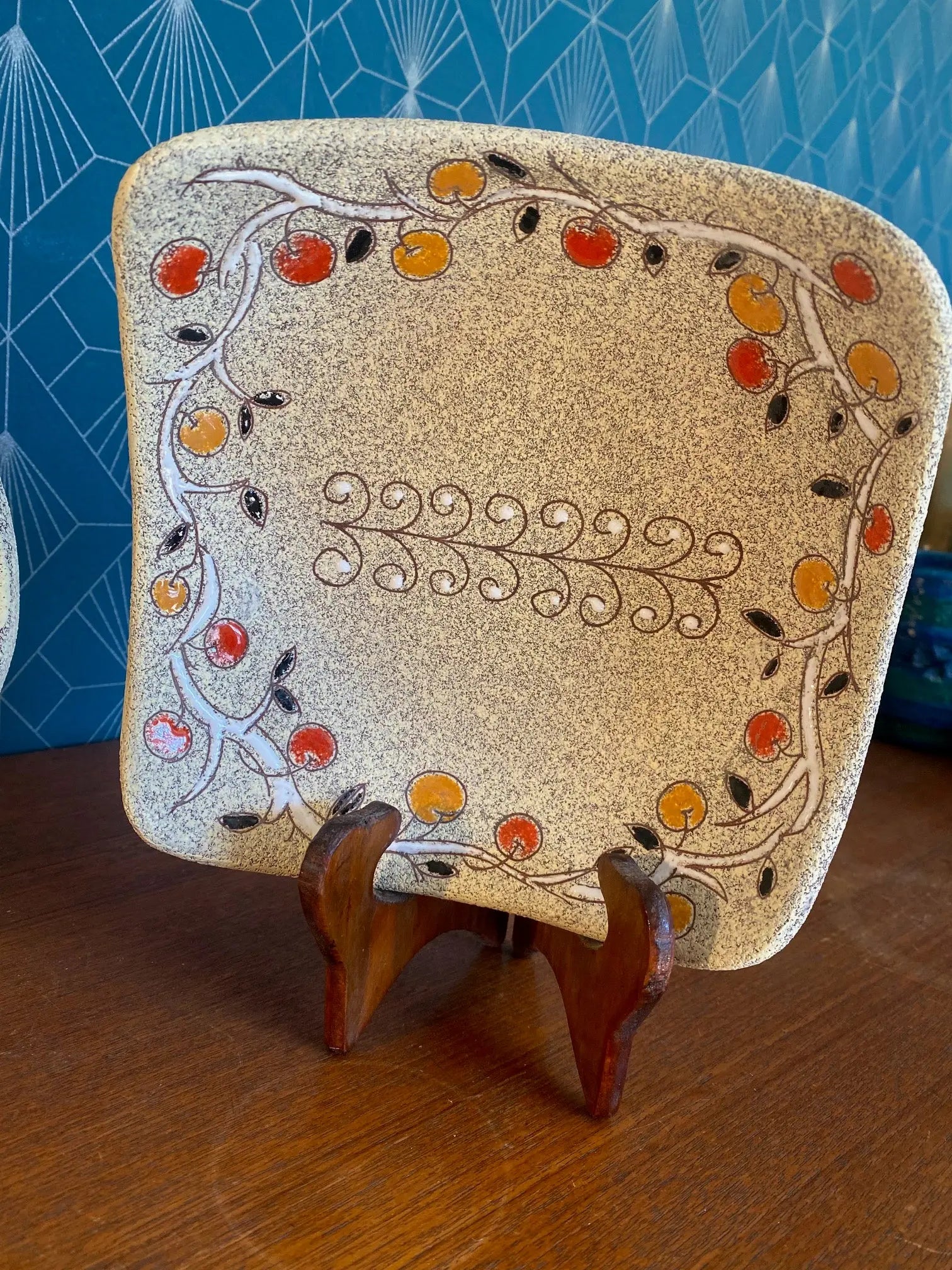 Vides poches anciens en céramique italienne des années 50. Fratelli Fanciullacci Antiquités de France