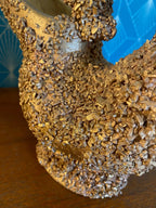 Verseuse ancienne, Céramique vintage, école Italienne Romacréa, des années 60 en grain doré. Antiquités de France