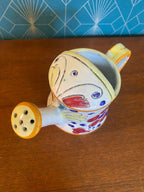 Petite verseuse ancienne, en terre cuite émaillée, école Italienne Romacréa. Frome arrosoir. Antiquités de France