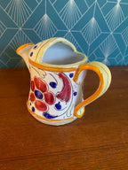 Petite verseuse ancienne, en terre cuite émaillée, école Italienne Romacréa. Frome arrosoir. Antiquités de France