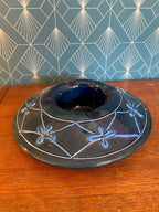 Ancien cendrier en terre cuite émaillée, école Italienne Romacréa, de 1950.-{{shop name}}