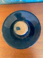 Ancien cendrier en terre cuite émaillée, école Italienne Romacréa, de 1950.-{{shop name}}