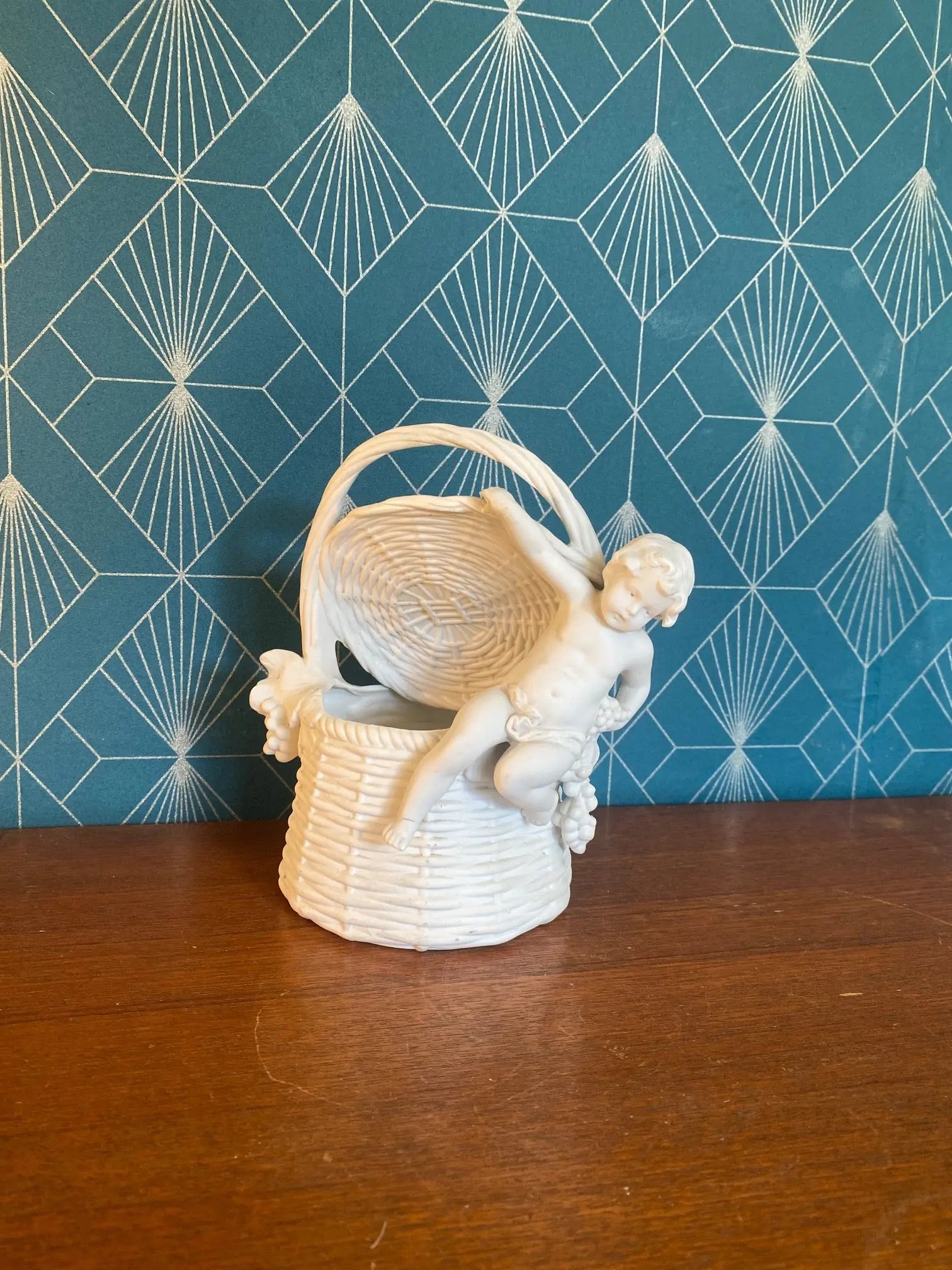 Meissen biscuit, Sculpture porcelaine, XIXème, numérotés et marqué au revers. Antiquités de France