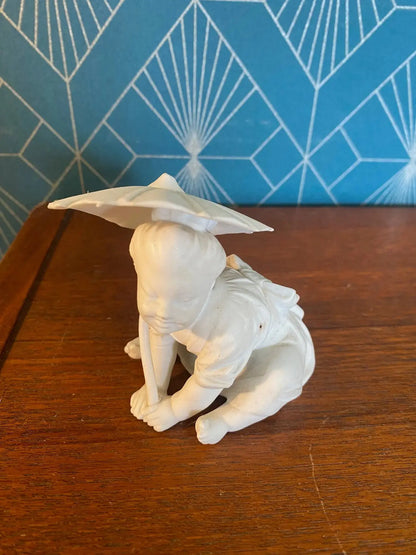 Meissen biscuit, Sculpture porcelaine, XIXème, numérotés et marqué au revers. Antiquités de France