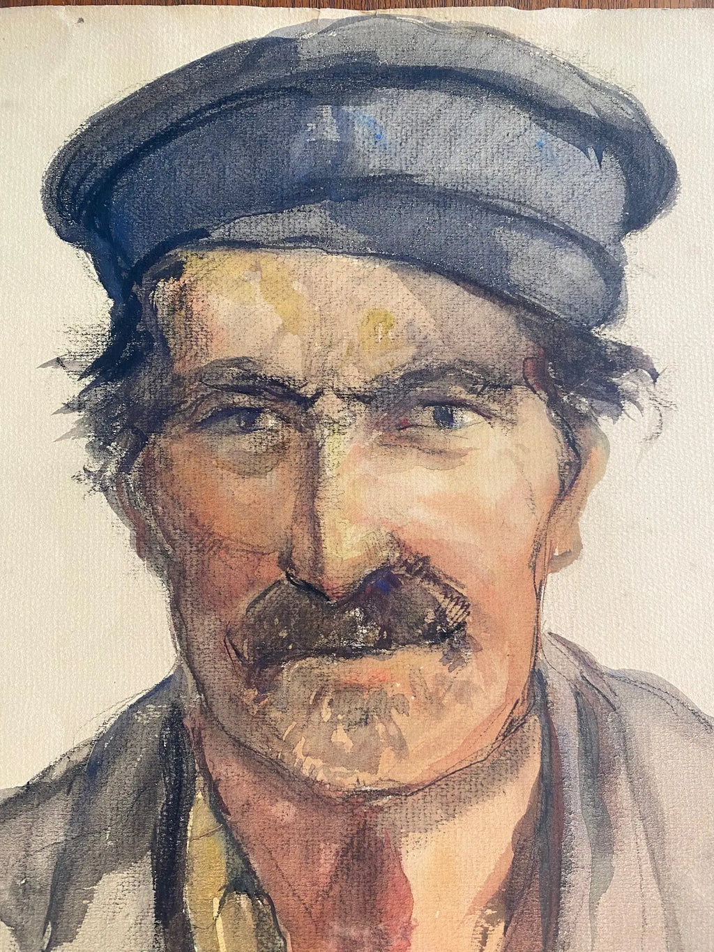 Aquarelle ancienne signée Edmond Valès, courant orientaliste, daté de 1939. Antiquités de France