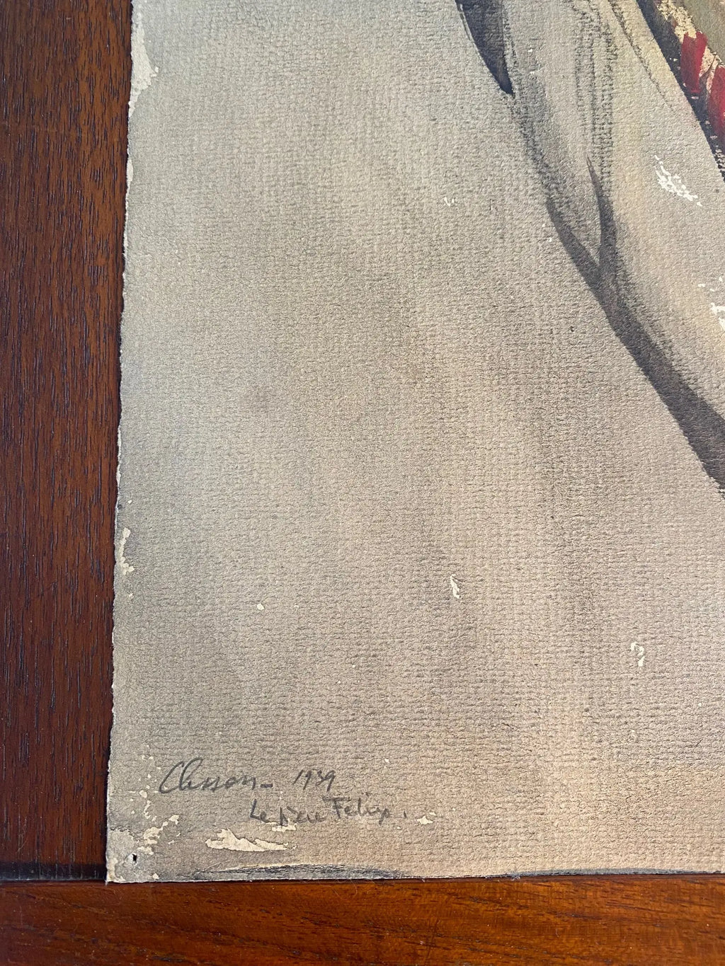 Aquarelle ancienne signée Edmond Valès, courant orientaliste, daté de 1939. Antiquités de France