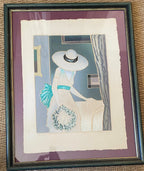 Lithographie ancienne signée, Jan Znosko, numérotée et encadrée sous verre. Antiquités de France