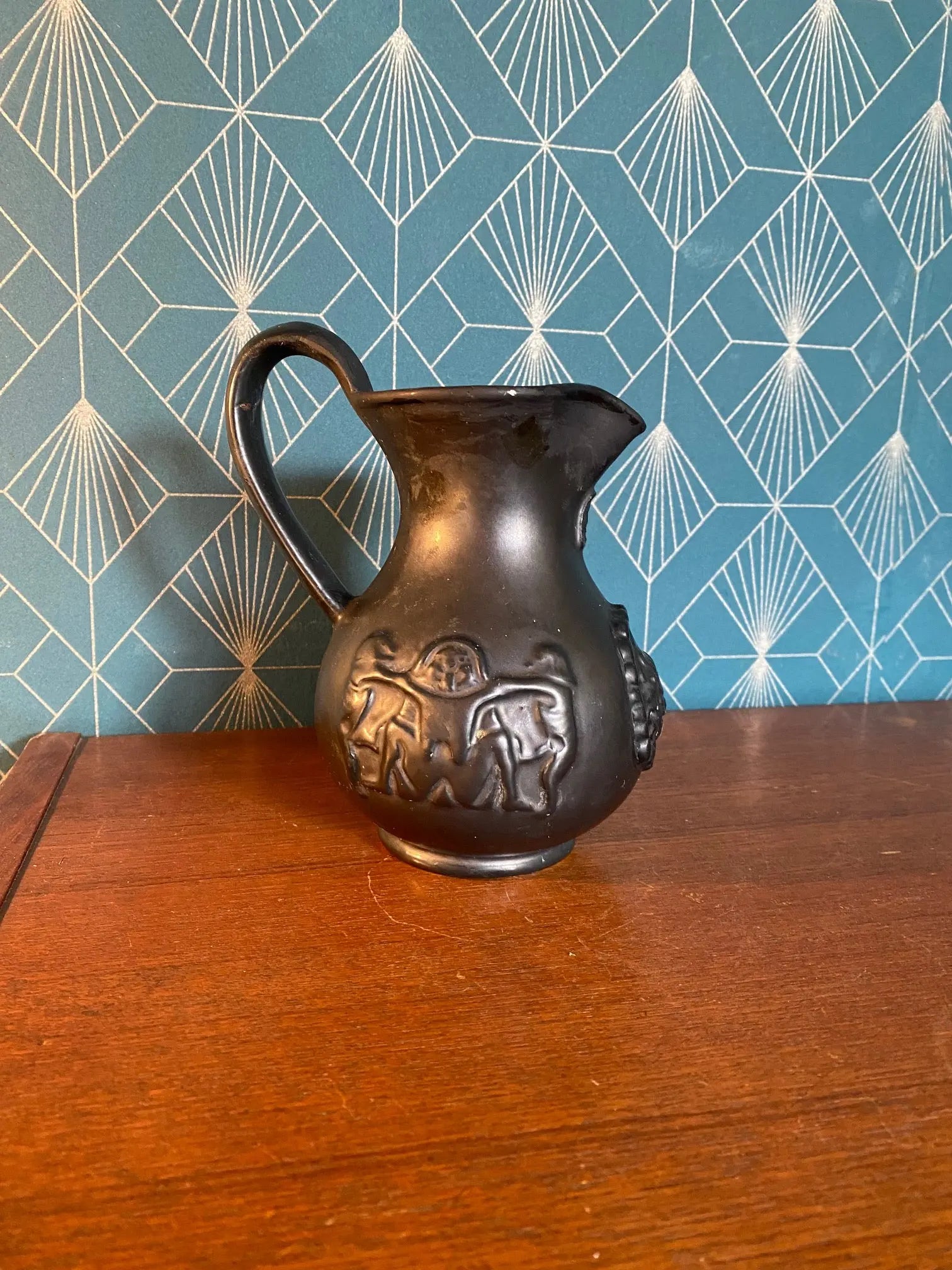 Ancien pichet en Céramique, école Italienne Romacréa, des années 60. Antiquités de France