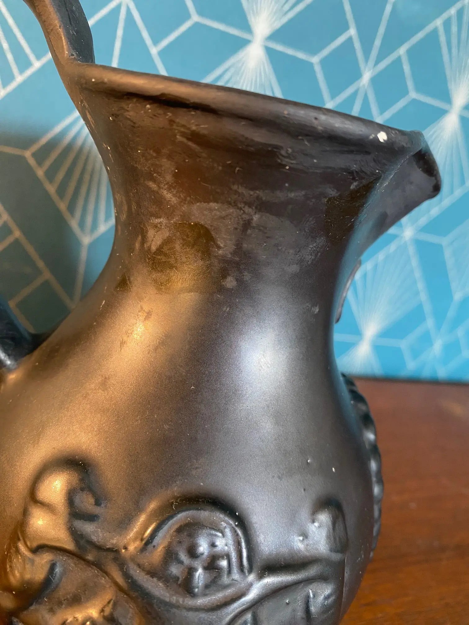 Ancien pichet en Céramique, école Italienne Romacréa, des années 60. Antiquités de France