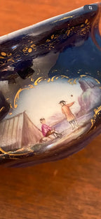 Encrier époque XIXème, en porcelaine blanche. Paris. Antiquités de France