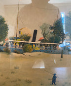 Lithographie ancienne signée et numérotée, avec certificat. M. Ghiglion-Green. Antiquités de France