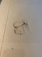 Lithographie Léonor Fini – "Visages", signée 71/280, superbe cadre doré-{{shop name}}