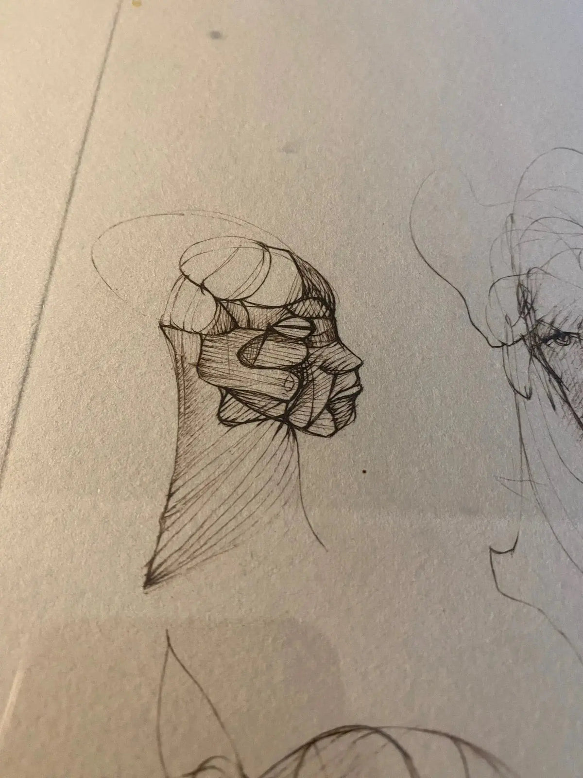 Lithographie Léonor Fini – "Visages", signée 71/280, superbe cadre doré-{{shop name}}