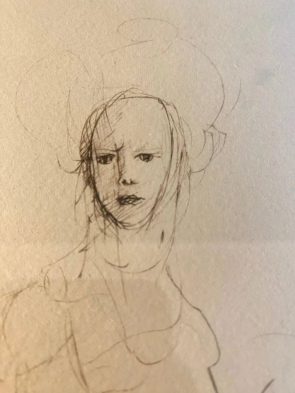 Lithographie Léonor Fini – "Visages", signée 71/280, superbe cadre doré-{{shop name}}