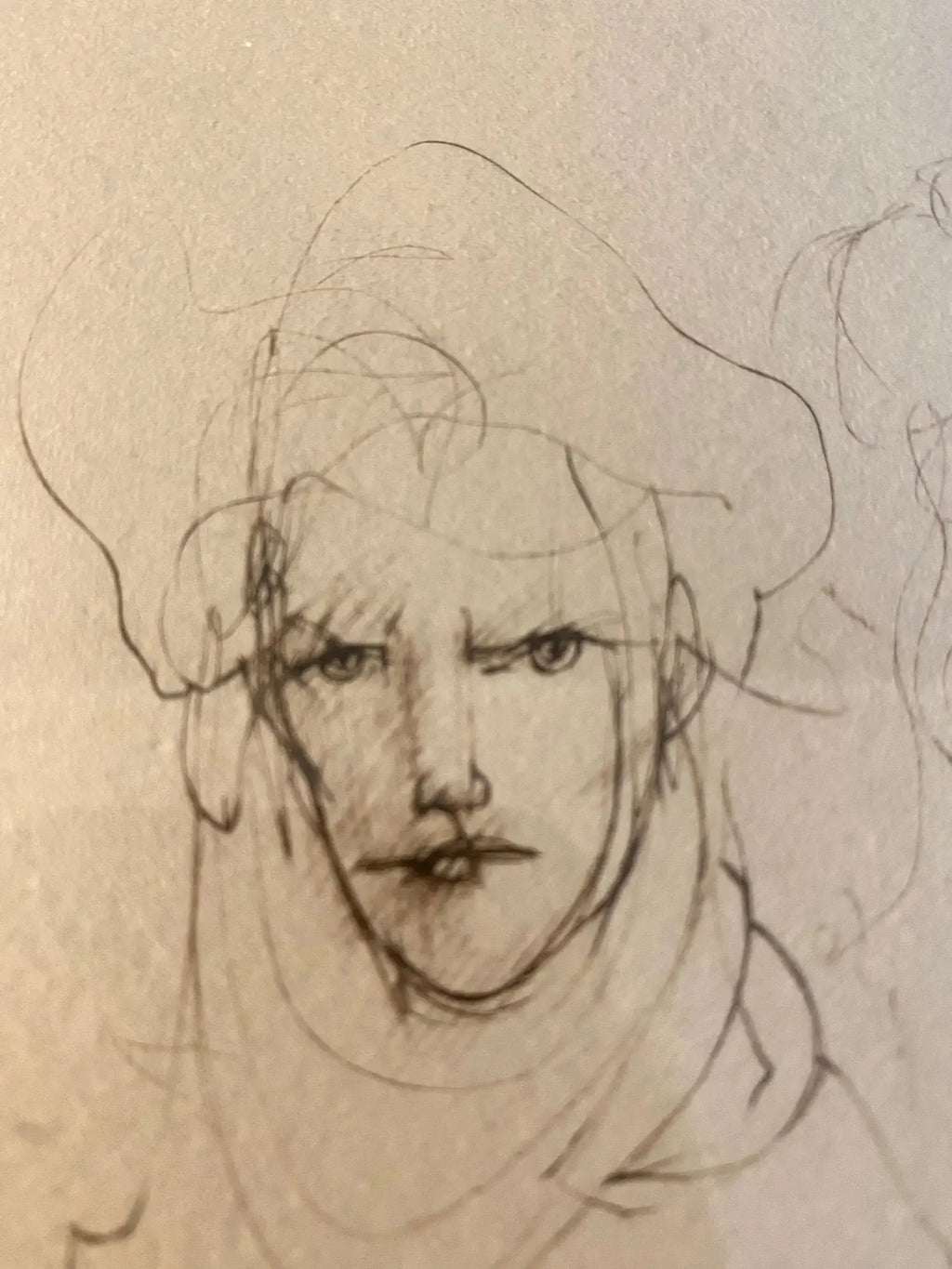 Lithographie Léonor Fini – "Visages", signée 71/280, superbe cadre doré-{{shop name}}