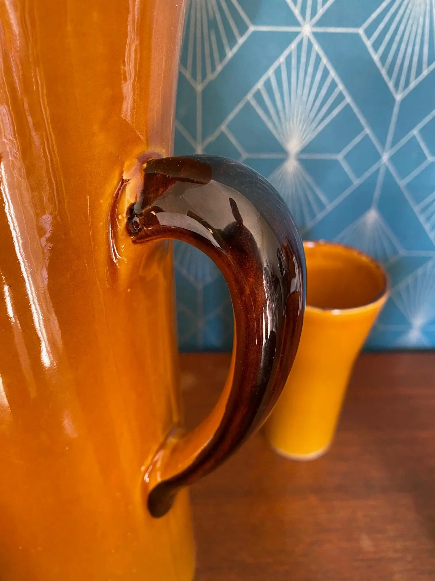 Service à orangeade, Claude Paci, modèle Gladys, 1960. Vallauris. Antiquités de France