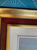 Huile sur toile, marine de Bretagne, tableau signé, sur le thème port et bateaux. Antiquités de France