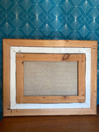 Huile sur toile, marine de Bretagne, tableau signé, sur le thème port et bateaux. Antiquités de France