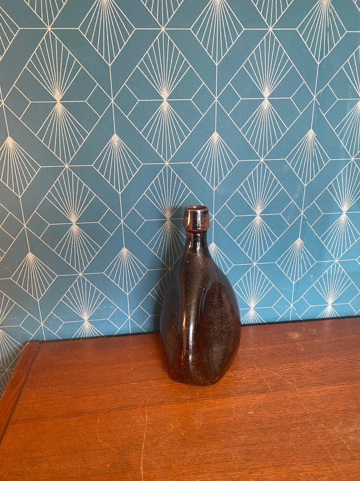 VASE ANCIEN, CERAMIQUE ANDUZE , LES CYCLADES, par ROLAND ZOBEL. Antiquités de France