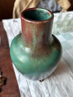 Vase art déco Eugène Baudin ou art nouveau vers 1900 céramique ancienne glacé Antiquités de France