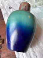 Vase art déco Eugène Baudin ou art nouveau vers 1900 céramique ancienne glacé Antiquités de France