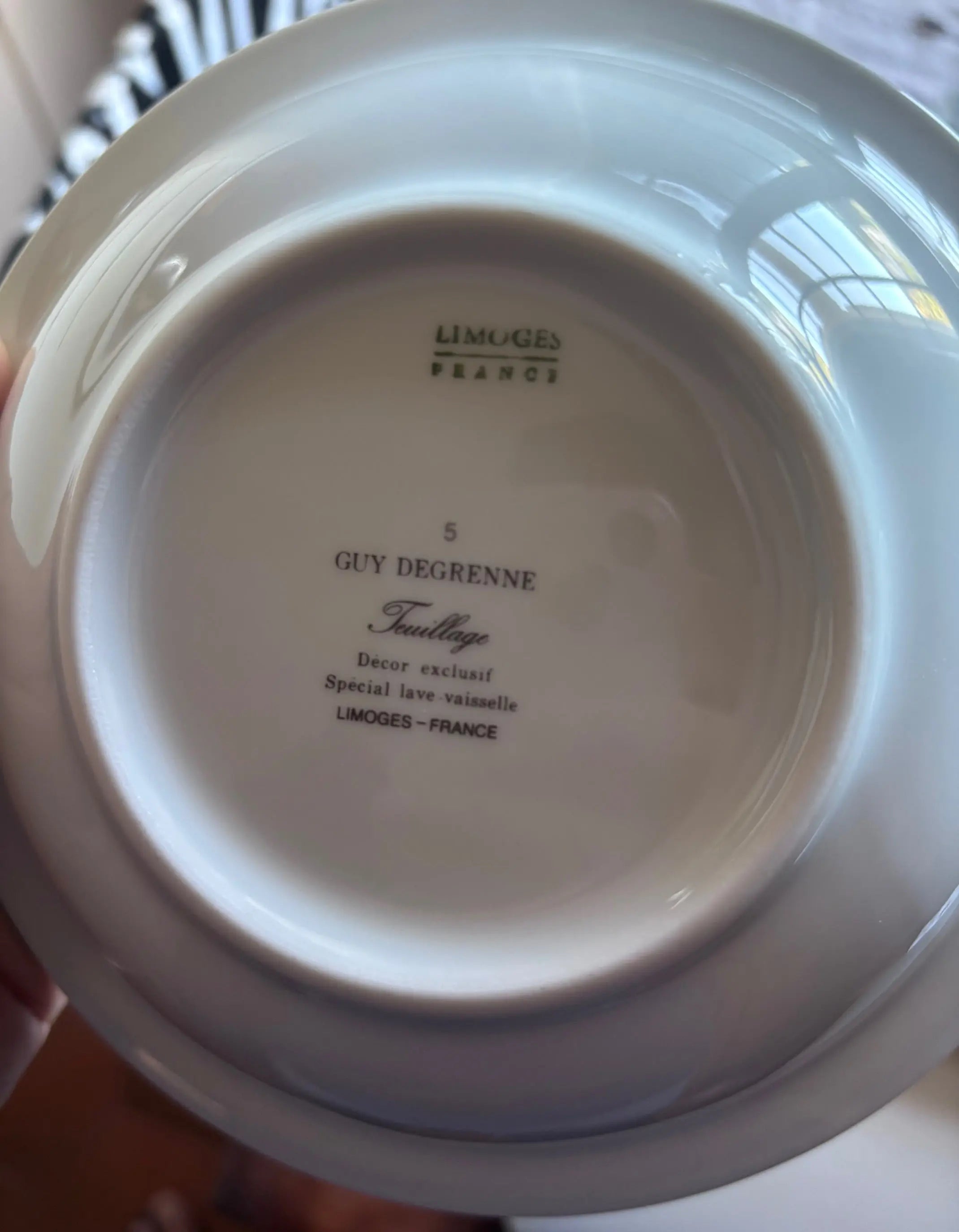 Service de table Guy Degrenne en porcelaine de Limoges complet et Jamais servi Antiquités de France