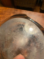 Cendrier à pipe, en CRISTAL DE Sèvres, époque art déco. Signé.-{{shop name}}