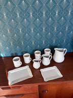 Porcelaine de Limoges par Deshoulières, modèle California en parfait état. Antiquités de France