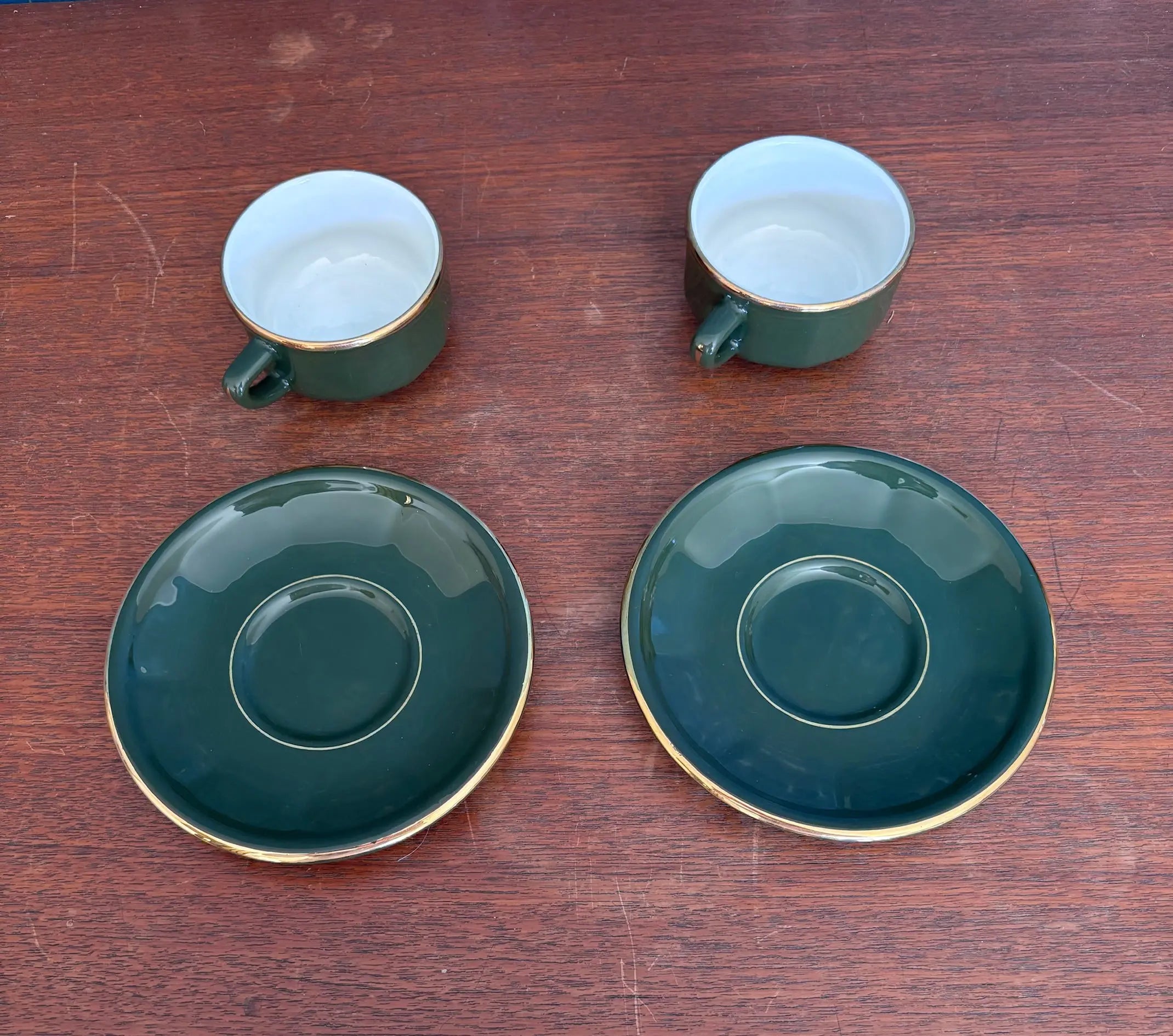 Service à café Apilco Paris, par Deshoulière, double café , porcelaine de France.