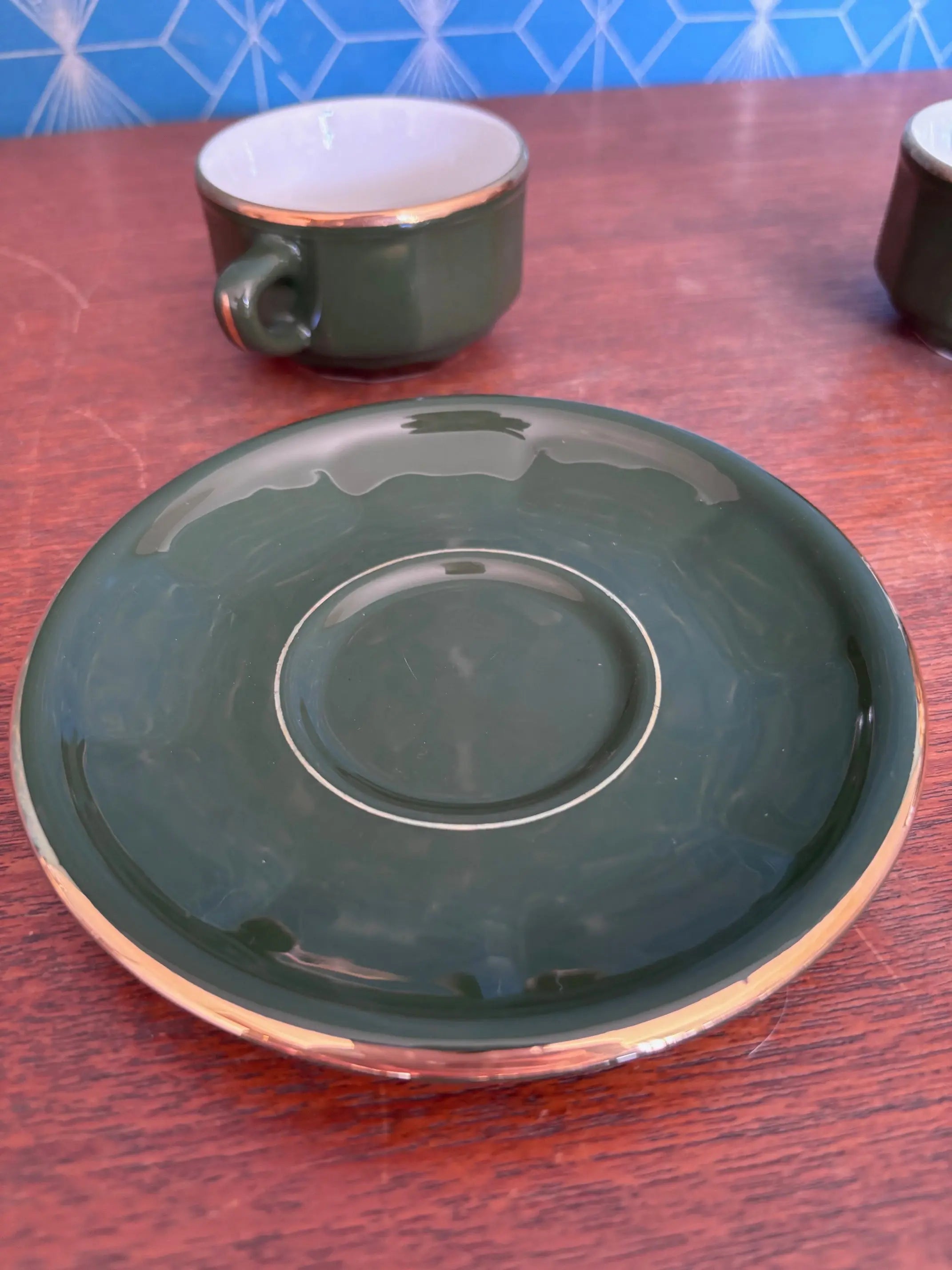 Service à café Apilco Paris, par Deshoulière, double café , porcelaine de France. Antiquités de France