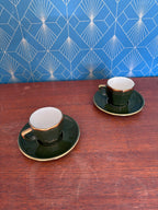 Service à café Apilco Paris, par Deshoulière, duo expresso , porcelaine de France. Antiquités de France