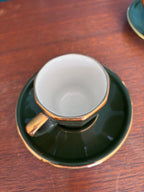 Service à café Apilco Paris, par Deshoulière, duo expresso , porcelaine de France. Antiquités de France