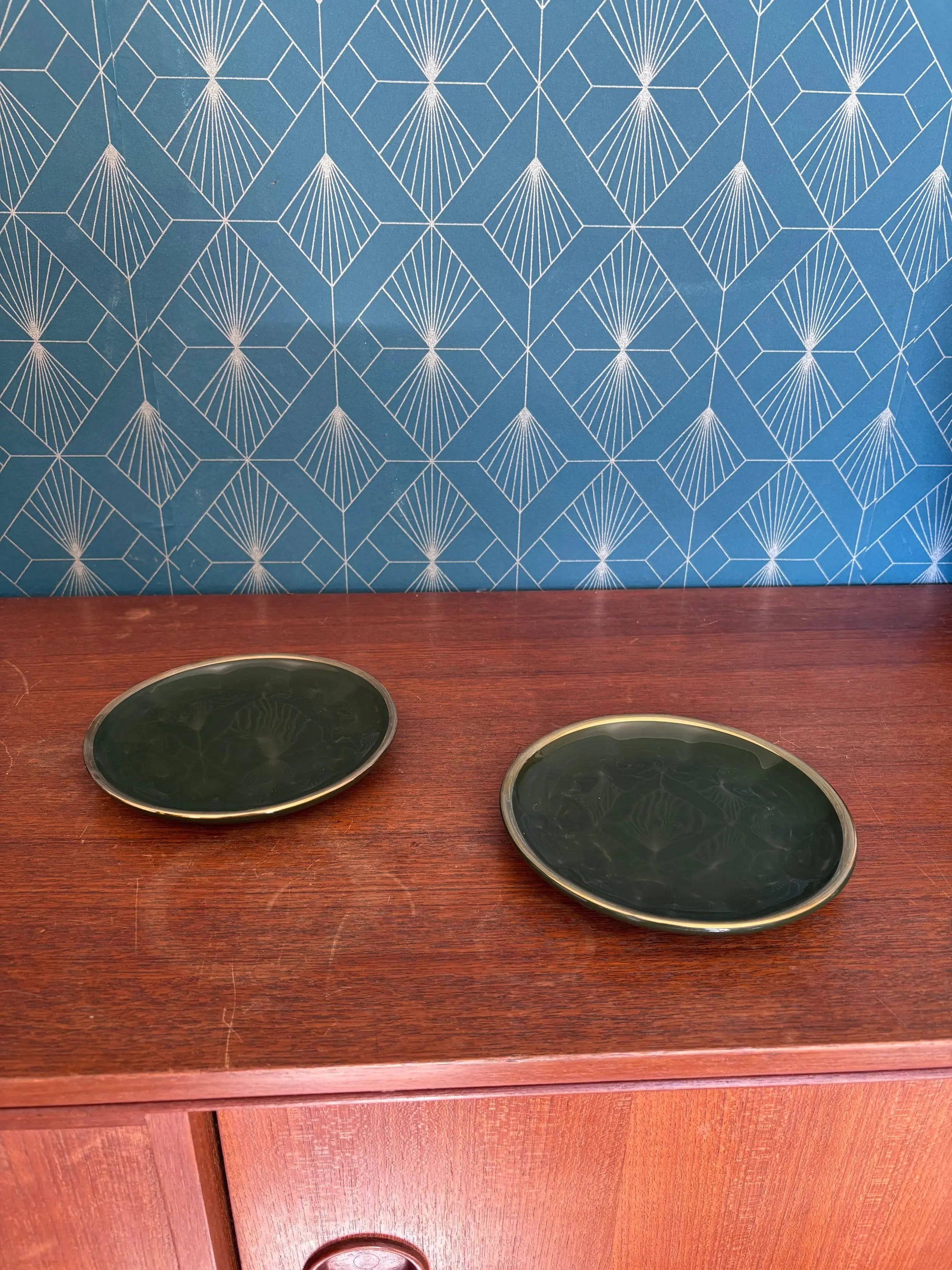 Apilco Paris, par Deshoulière, service à thé ensemble 9 pièces, porcelaine de France Antiquités de France