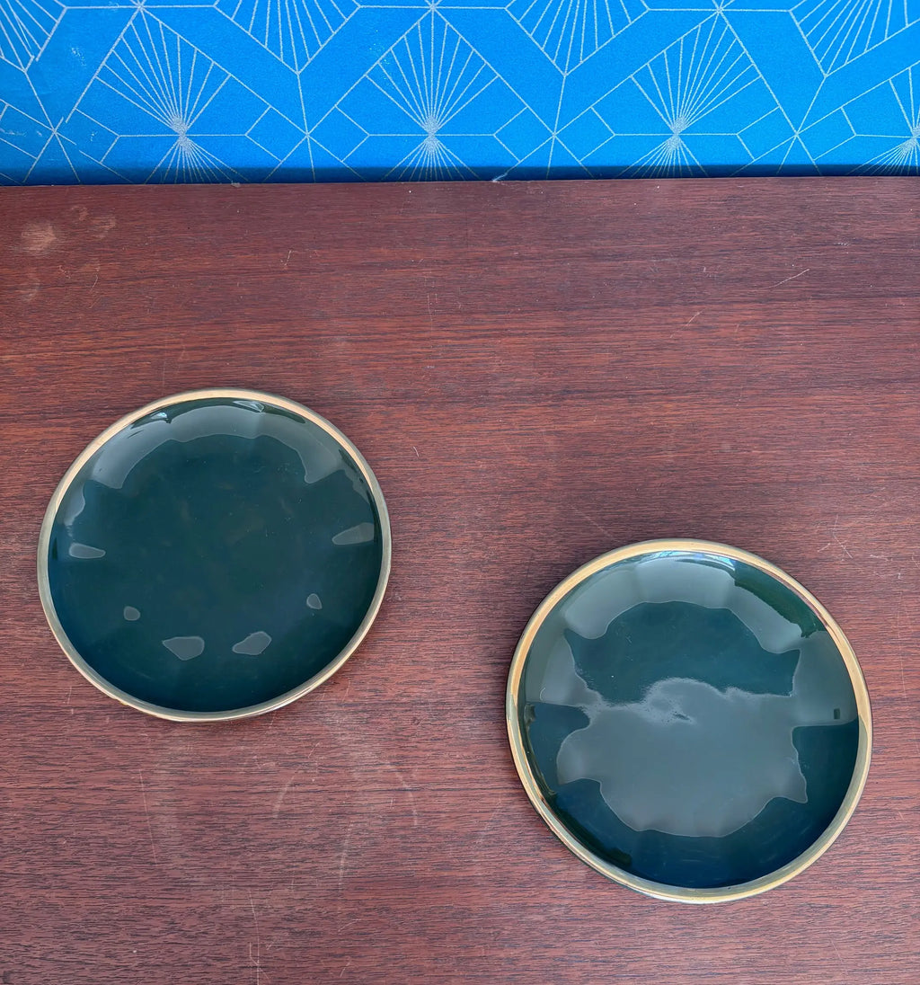 Apilco Paris, par Deshoulière, service à thé ensemble 9 pièces, porcelaine de France Antiquités de France