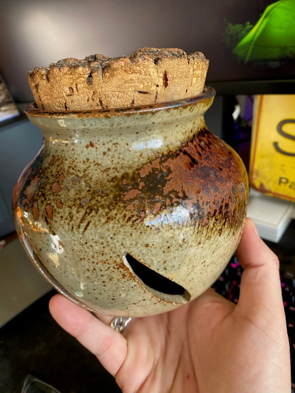 Céramique vintage, milieu XXème, signé, Tony Soulié, parfait état, pièce unique. Antiquités de France