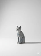 Chat en Porcelaine Virebent – Artisanat d'Art du Lot-{{shop name}}