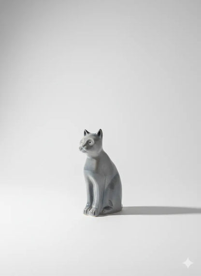Chat en Porcelaine Virebent – Artisanat d'Art du Lot-{{shop name}}