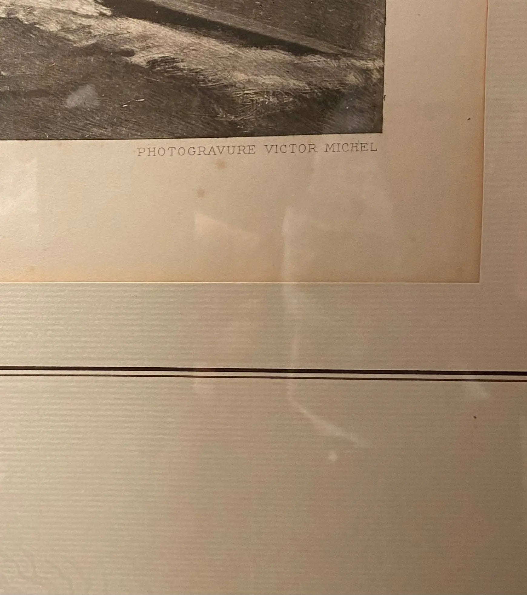 Lithographie signée de la  fin du XIXème, par Gaston Gélibert (1850-1931) Encadrée et sous verre. Antiquités de France