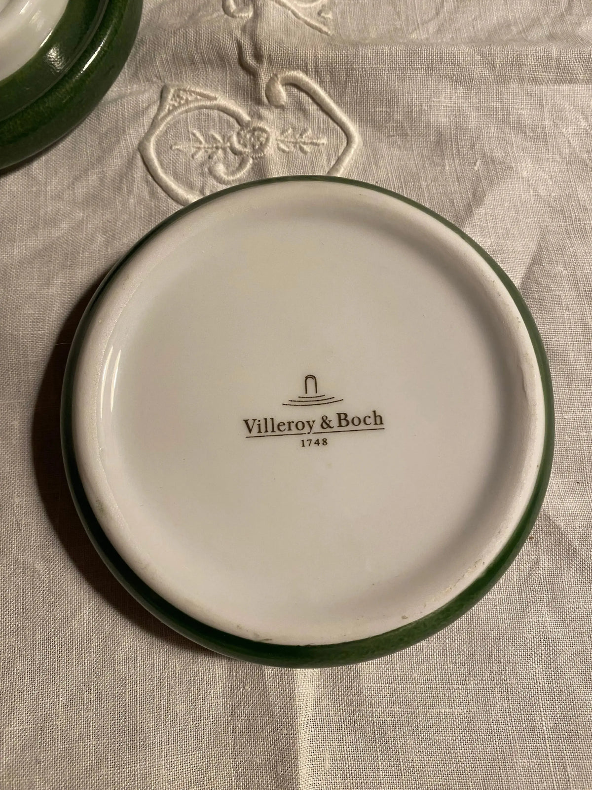 Bougeoirs ancien Villeroy & Bosch en céramique émaillée d'époque art déco signés. Antiquités de France