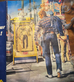 Affiche publicitaire Levi's signée Claude Trouche – Vintage années 80, rare-{{shop name}}