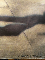 Affiche publicitaire Levi's signée Claude Trouche – Vintage années 80, rare-{{shop name}}