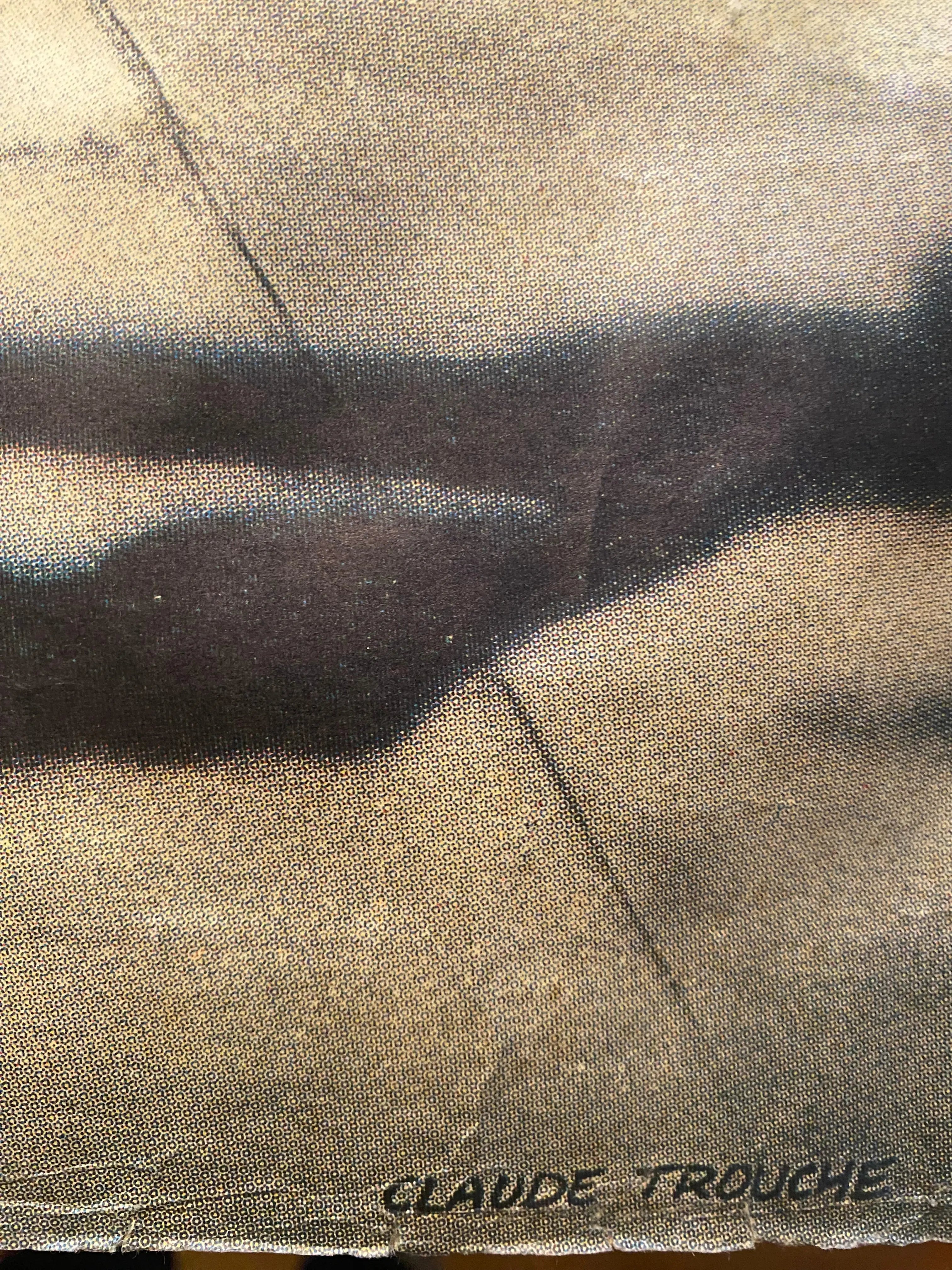 Affiche publicitaire Levi's signée Claude Trouche – Vintage années 80, rare-{{shop name}}