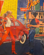 Affiche Lévis vintage – publicitaire signée Fonferrier, 156x116 cm, années 70/80-{{shop name}}