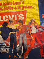 Affiche Lévis vintage – publicitaire signée Fonferrier, 156x116 cm, années 70/80-{{shop name}}