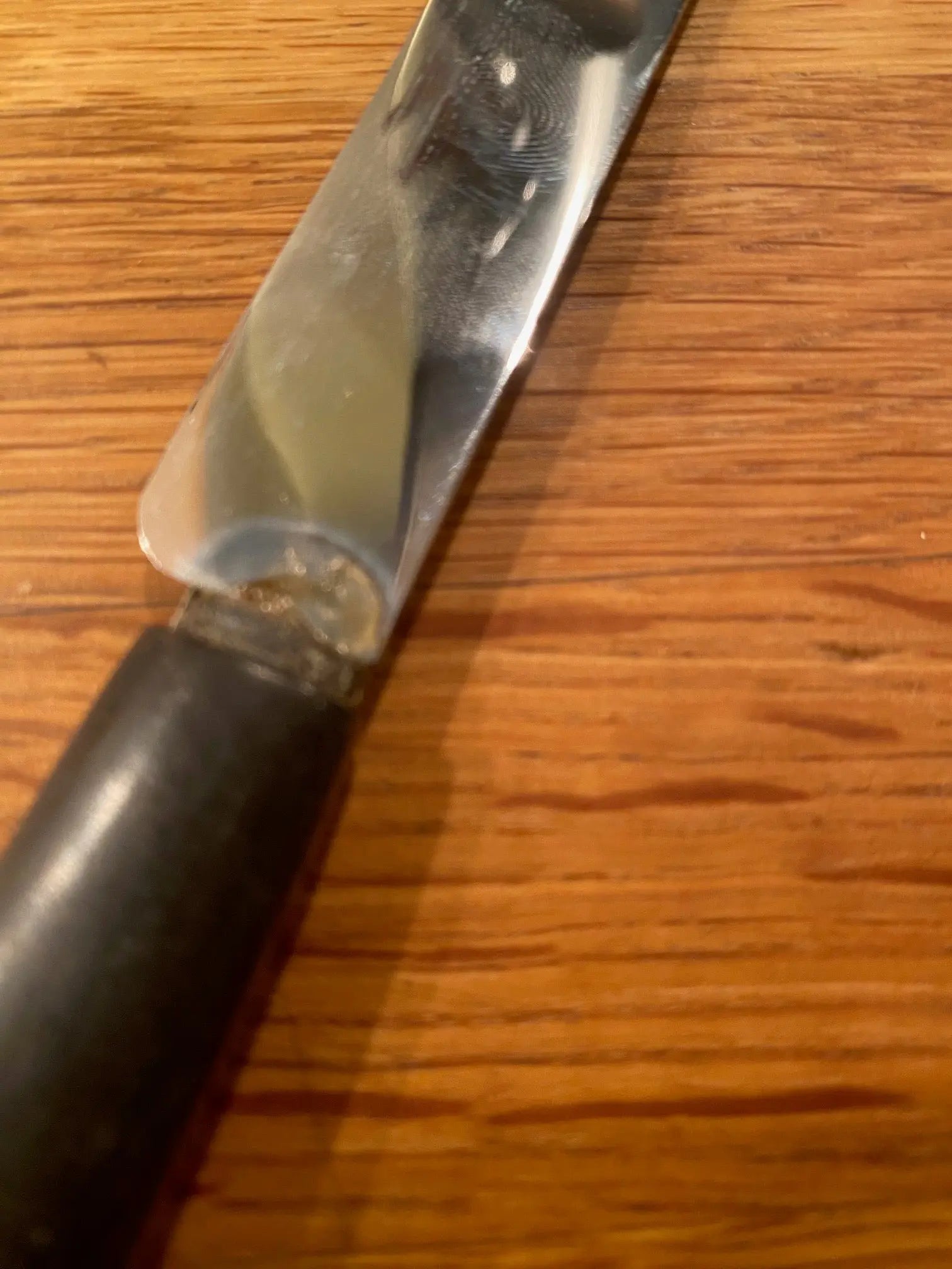 Couteaux de table ancien, bois d'ébène, époque Napoléon III, 6 grands ,6 petits. Antiquités de France