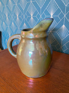 Ancien pichet d'époque art déco céramique émaillée et irisée signé RAMBERVILLERS. Antiquités de France