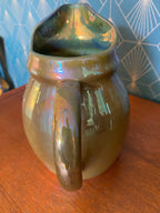 Ancien pichet d'époque art déco céramique émaillée et irisée signé RAMBERVILLERS. Antiquités de France