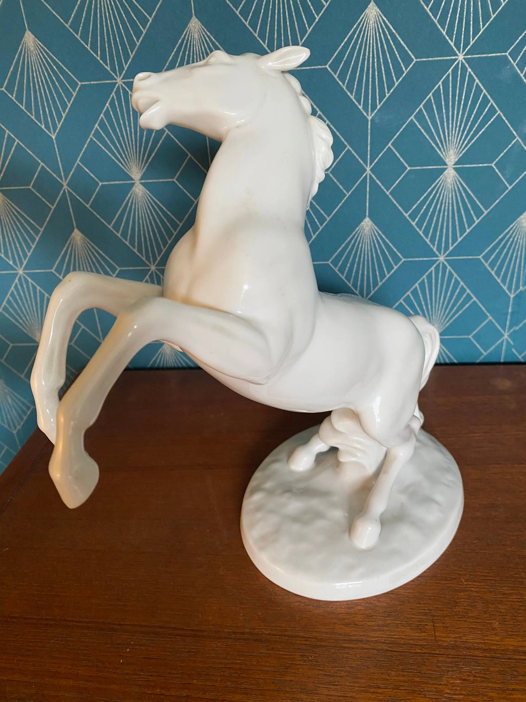 Ancienne Sculpture animalière signée Steiner, céramique émaillé, époque art déco Antiquités de France