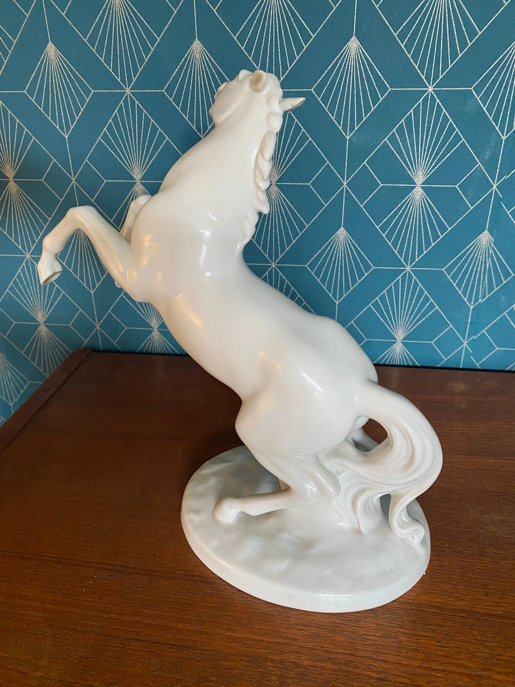 Ancienne Sculpture animalière signée Steiner, céramique émaillé, époque art déco Antiquités de France