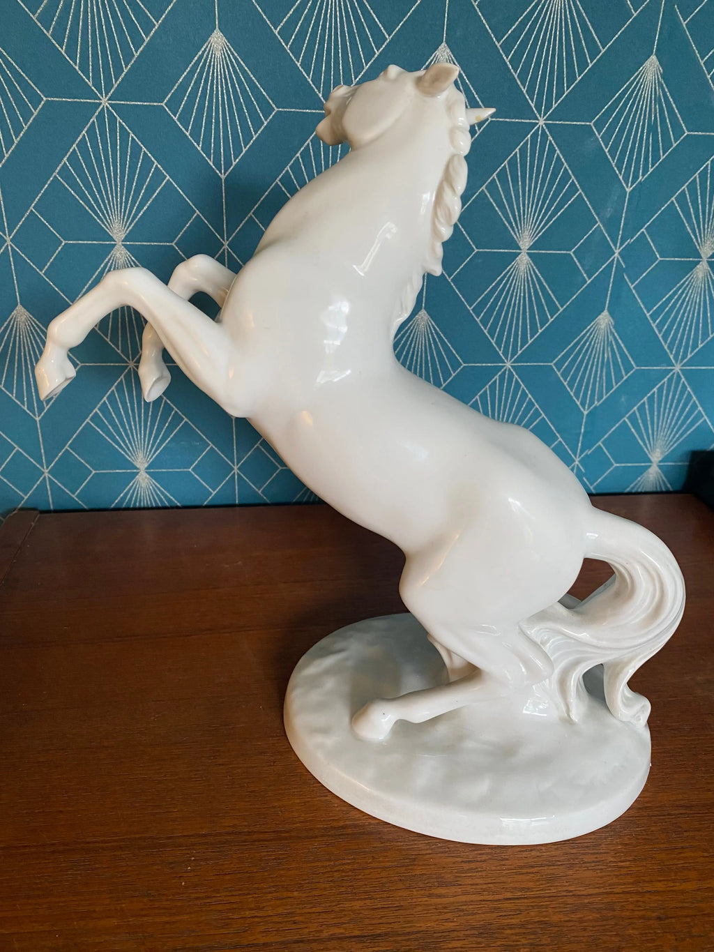 Ancienne Sculpture animalière signée Steiner, céramique émaillé, époque art déco Antiquités de France